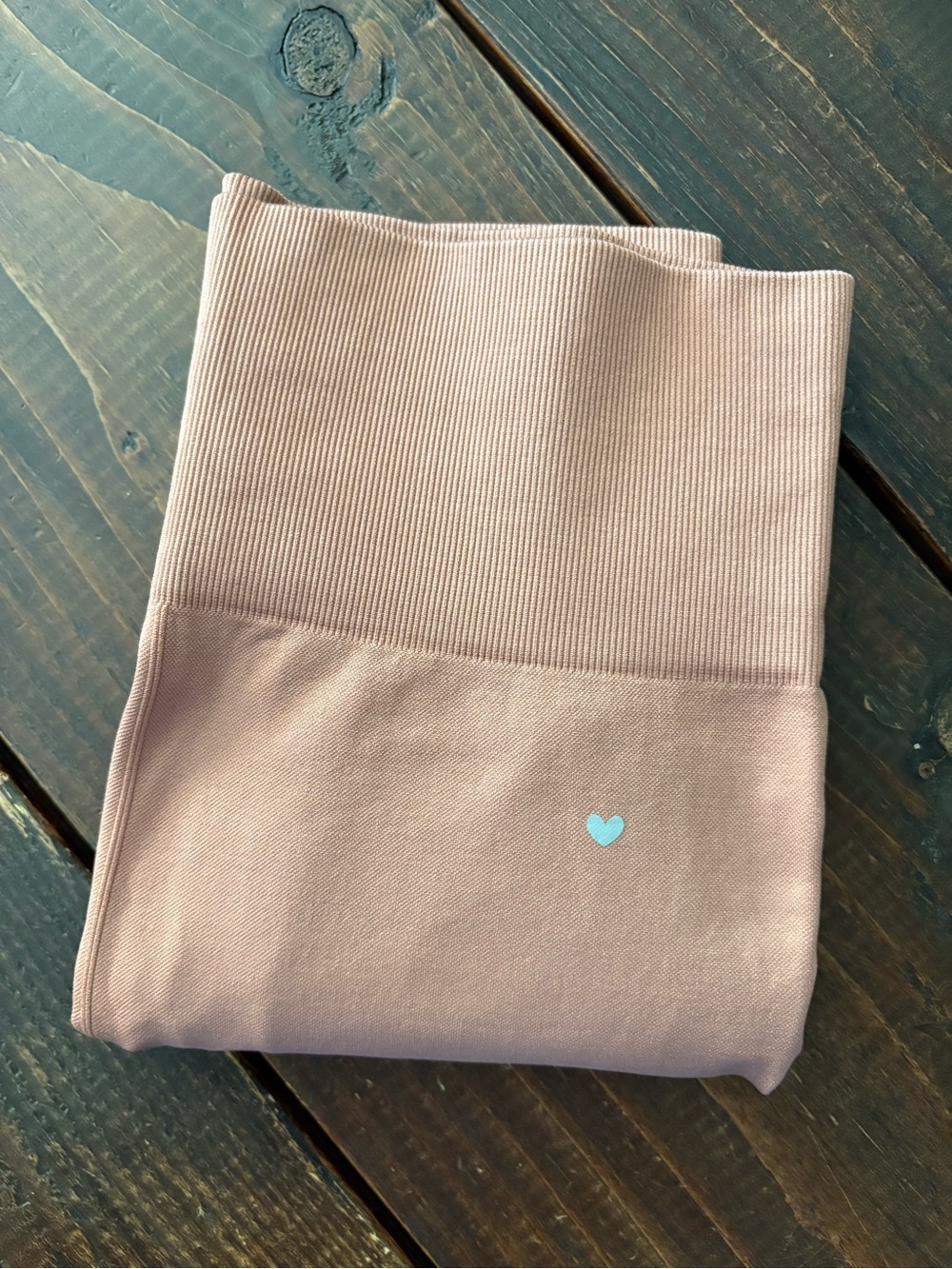 aerie Girls Ribbed Waist Leggings in Dusty Pink